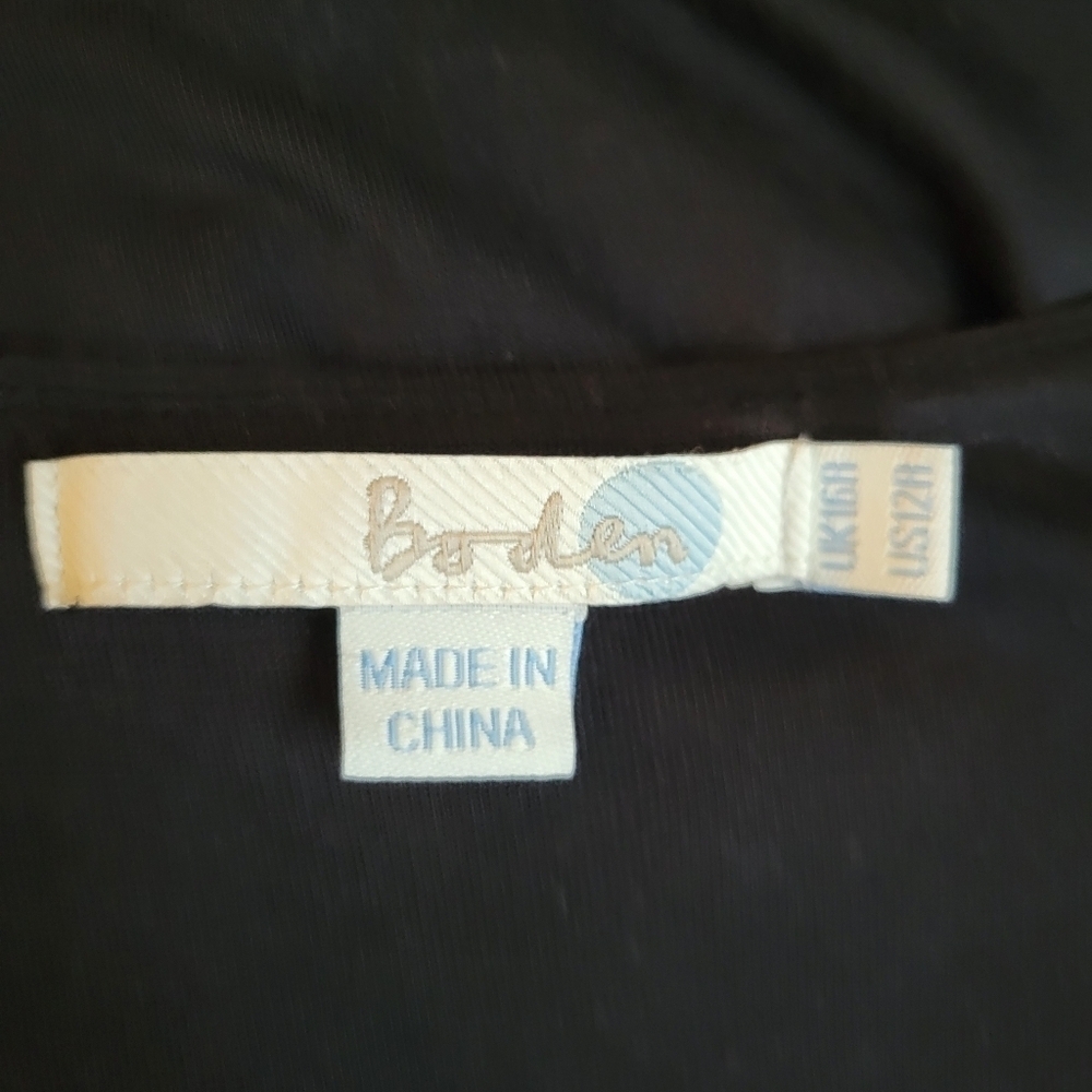Boden Black Cap Sleeve Lbd Dress Size 12 — image 5 of 5